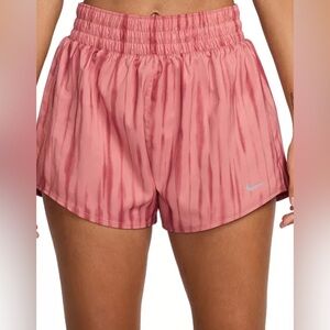 Nike Women's One Dri-FIT High-Waist Brief-Lined Printed Shorts